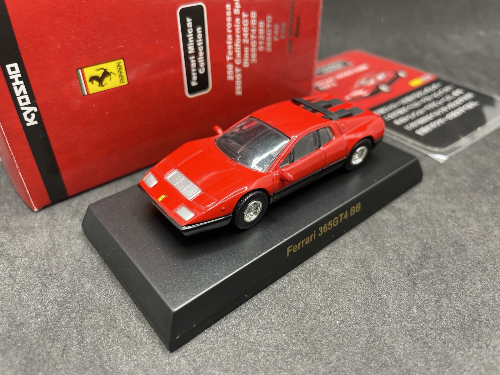 Kyosho 1/64 Ferrari collection 1 365 GT4 BB Red Diecast Kyosho 1/64 Ferrari collection 1 365 GT4 BB Red Diecast