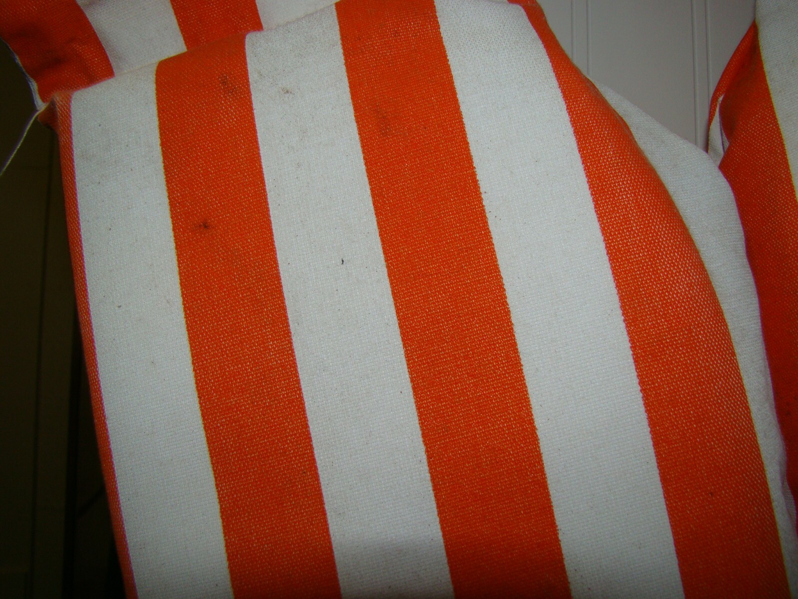 Vintage collectible Orange Striped Life Preserver~ Striped Vintage Life Vest