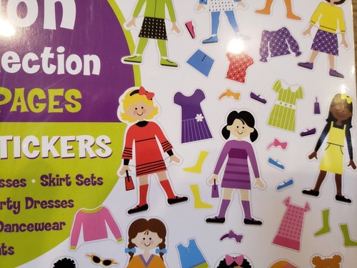 Melissa & Doug Fashion Sticker Collection Pad  And Jumbo Princess & Fairy Bundle