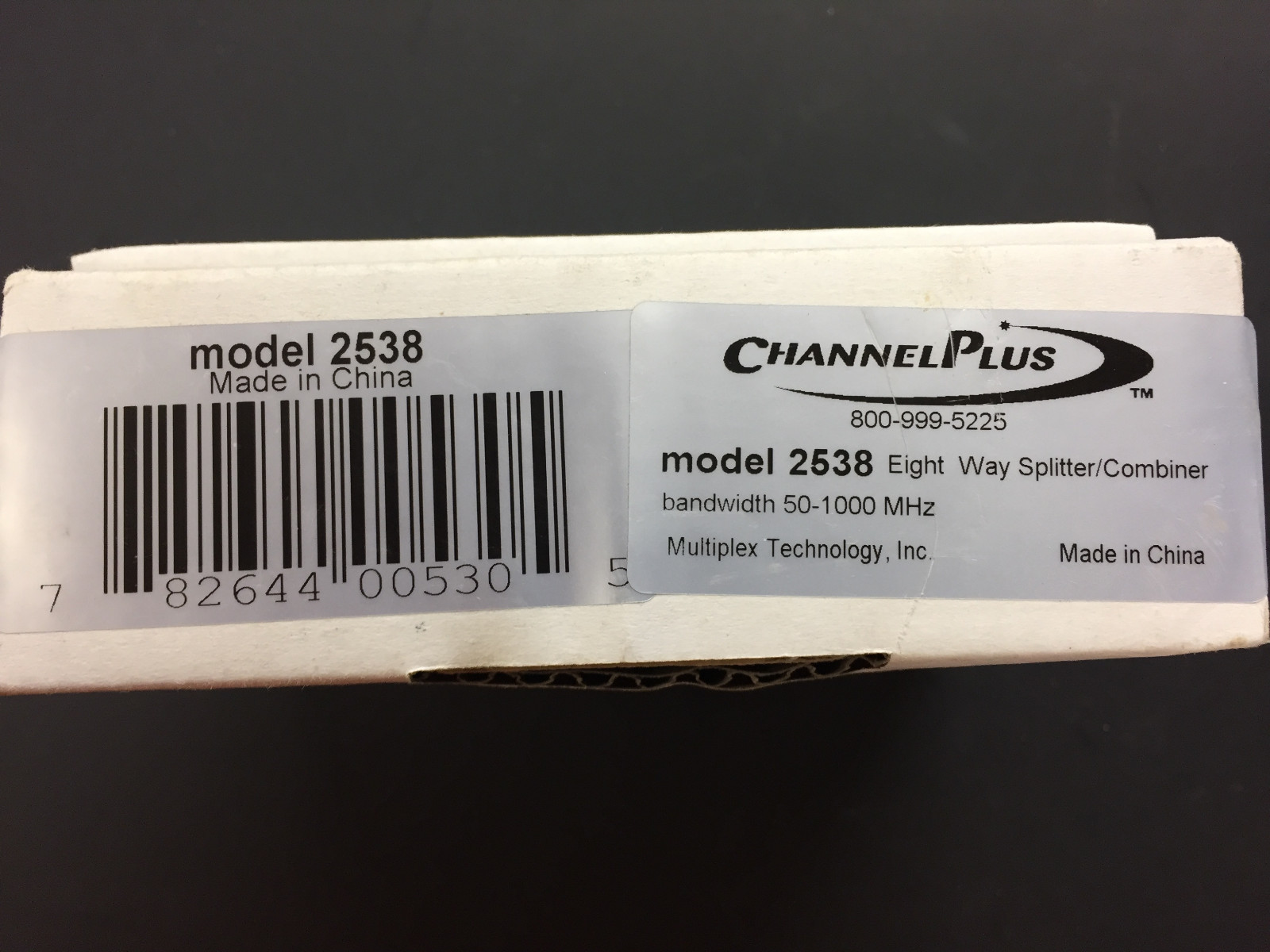 Multiplex Technology Channel Plus Model 2538 Eight Way Splitter/Combiner NEW