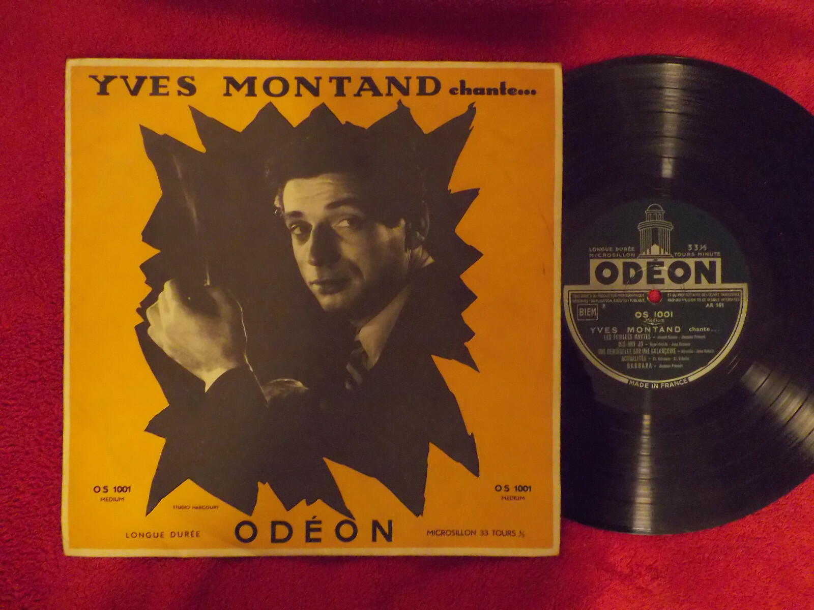 Yves Montand – Chante | 10-inch-LP, Odeon Records OS 1001
