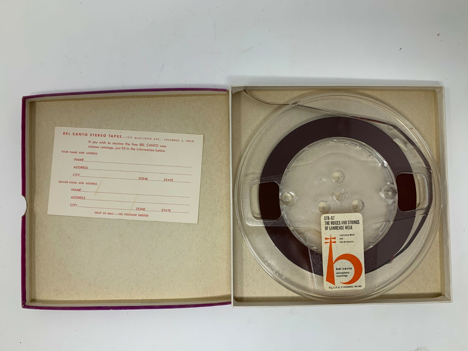 Lawrence Welk The Voices and Strings 4-Track Stereo Reel to Reel Tape / 7.5 IPS