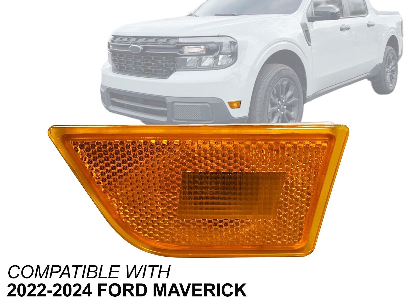 Front Side Marker Light 2022 2023 2024 Ford Maverick Driver Front Side Marker Light 2022 2023 2024 Ford Maverick Driver