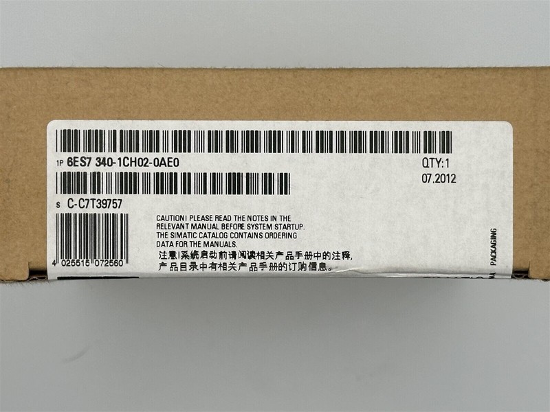 New Siemens 6es7340-1ch02-0ae0 6es7 340-1ch02-0ae0 Simatic S7-300 Cp 340