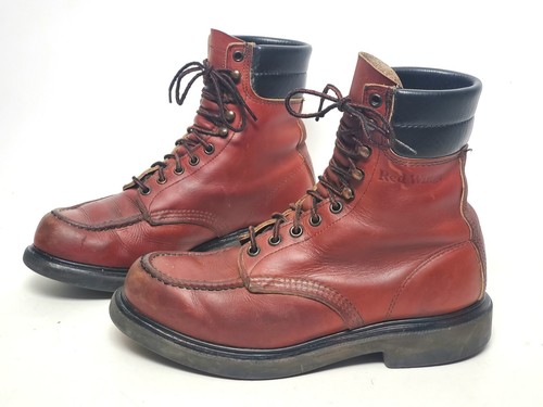 靴 redwing 08176-040_E Moc-toe / Lug-sole RED WING MOC STEEL TOE OXFORD SHOE SUPER SOLE 4407 NEW N BOX