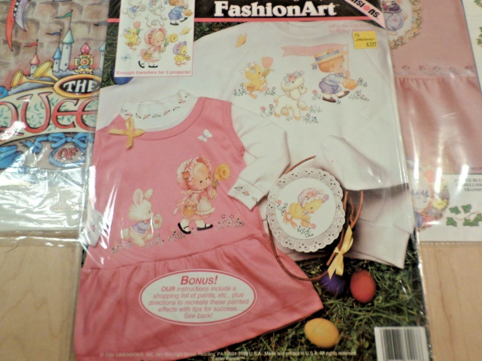 Iron on Transfer Lot~5 Transfers~Kay Black~Mary Engelbreit~Julie's Journey~