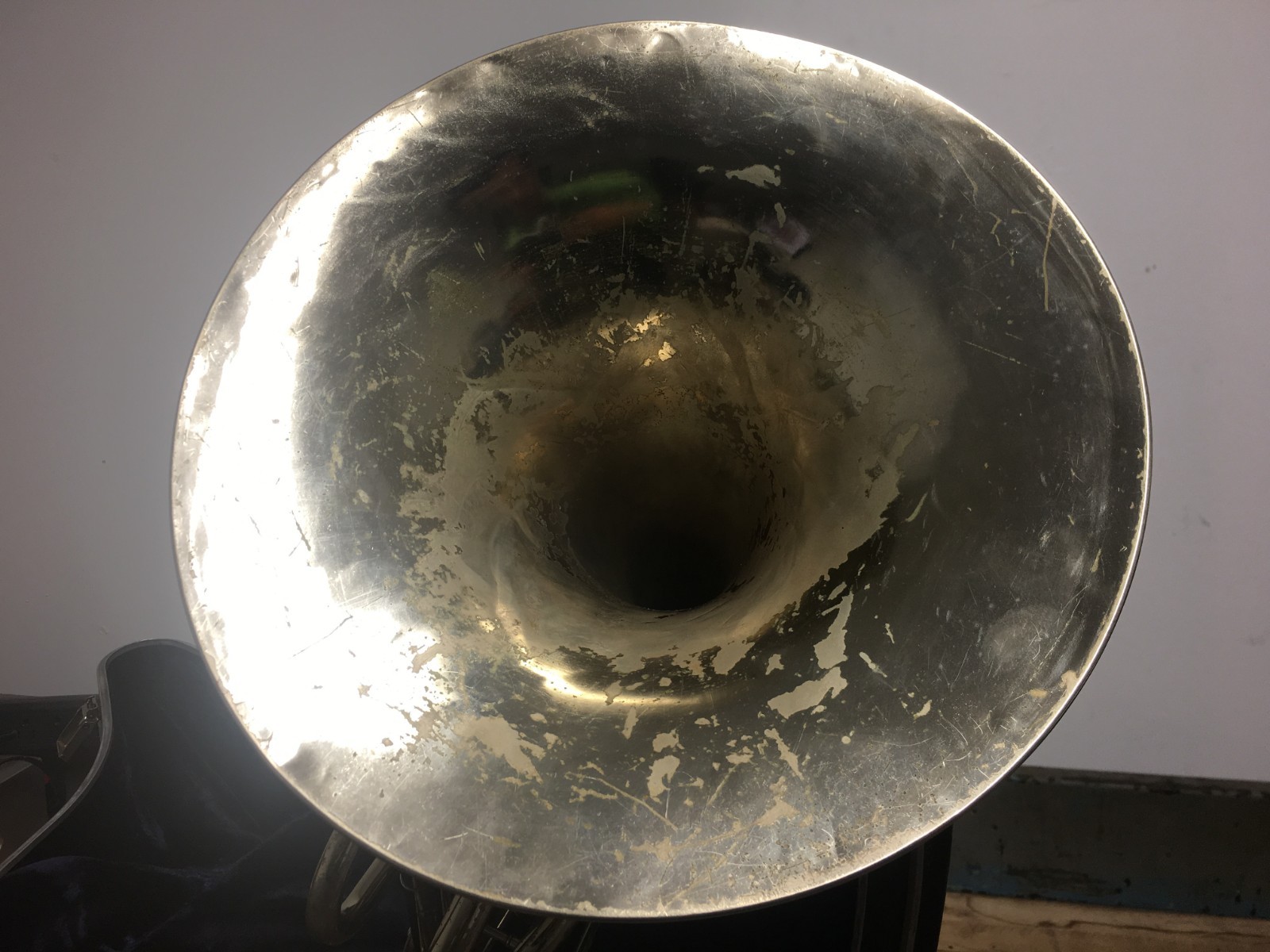 C.G. Conn Silver Elkhart French Horn