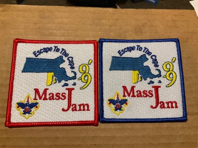1999 Mass Jam Escape to the Cape Boston Minuteman lot of 2 different Patches 