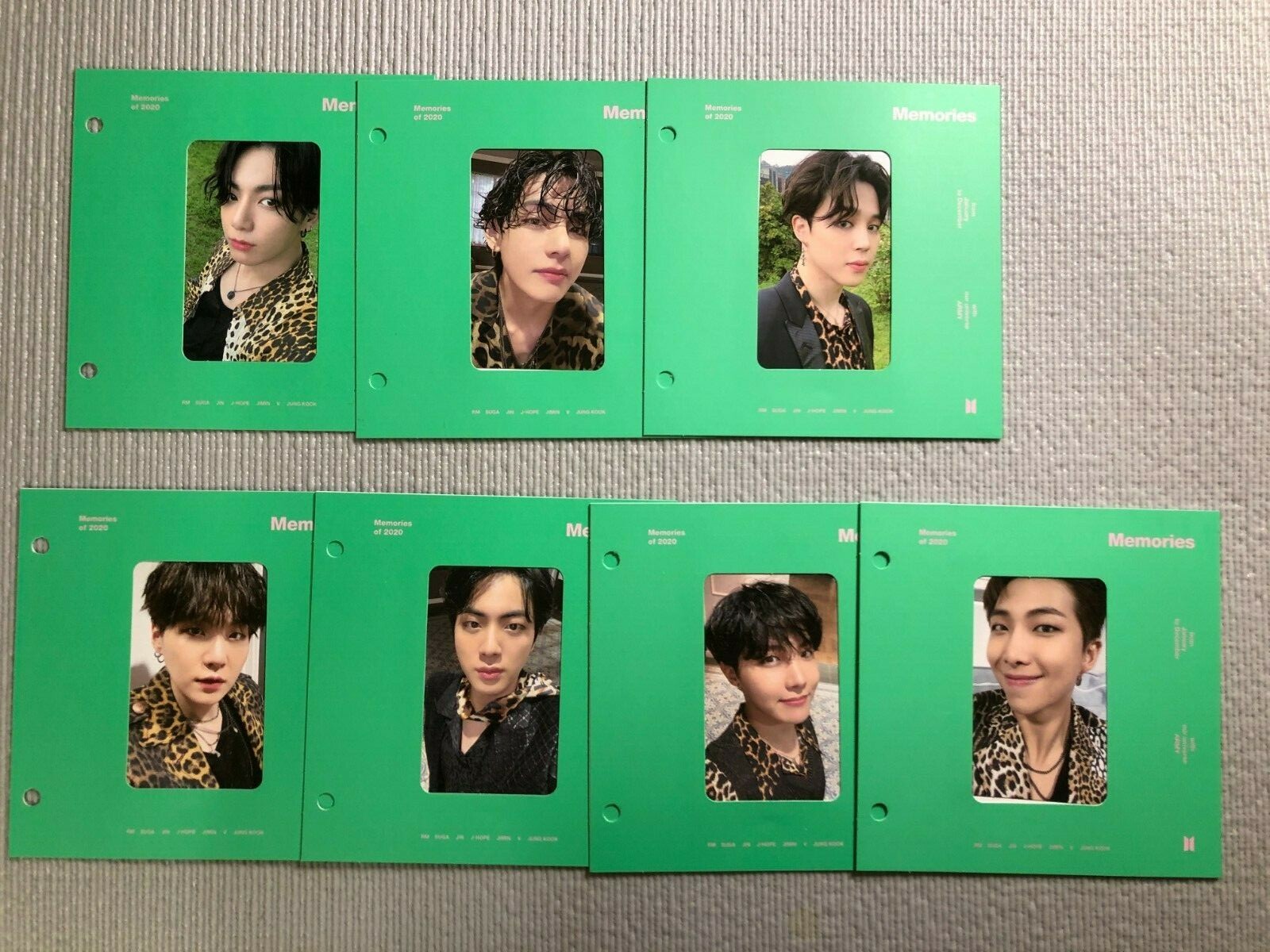 BTS Memories Of 2020 BLU RAY Official PhotoCard Photo Card BTS Memories Of 2020 BLU RAY Official PhotoCard Photo Card