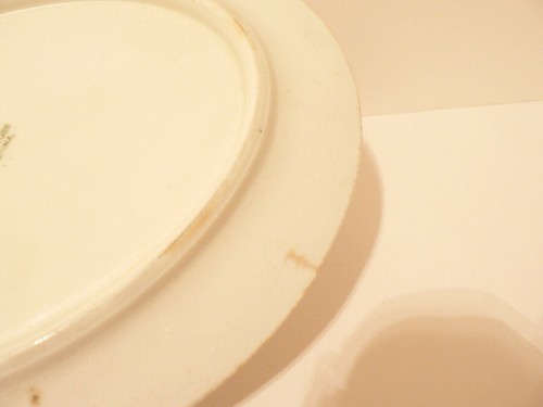 Antique O.P.Co. Syracuse China Restaurant Oval Platter Pink Rose c. 1911    (S0