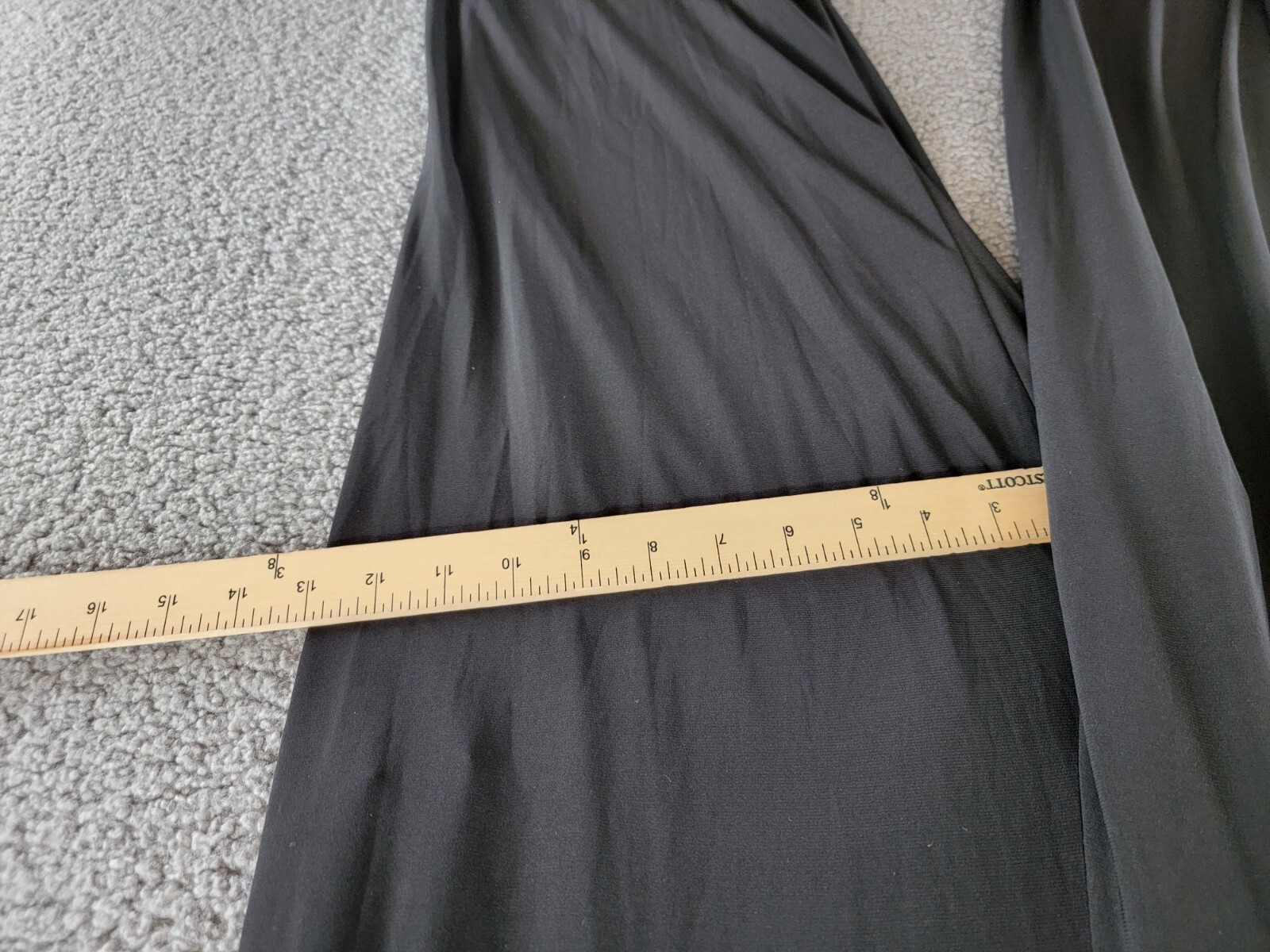 Jessica Howard Carlyle Metallic Mock Neck Jumpsuit Womens 12 Black/Gold Back Zip - Picture 8 of 19