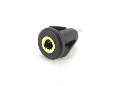 3.5mm GOLD PLATED Mini Plug Stereo Panel Mount Phone Jack - Philmore 70-536B