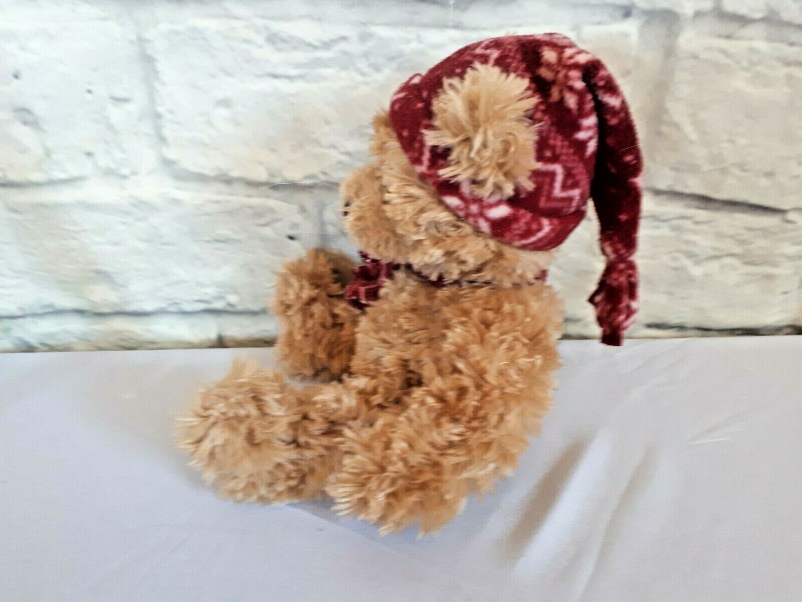 Cranberry 13'' Russ Berrie Plush Bear Dressed Winter