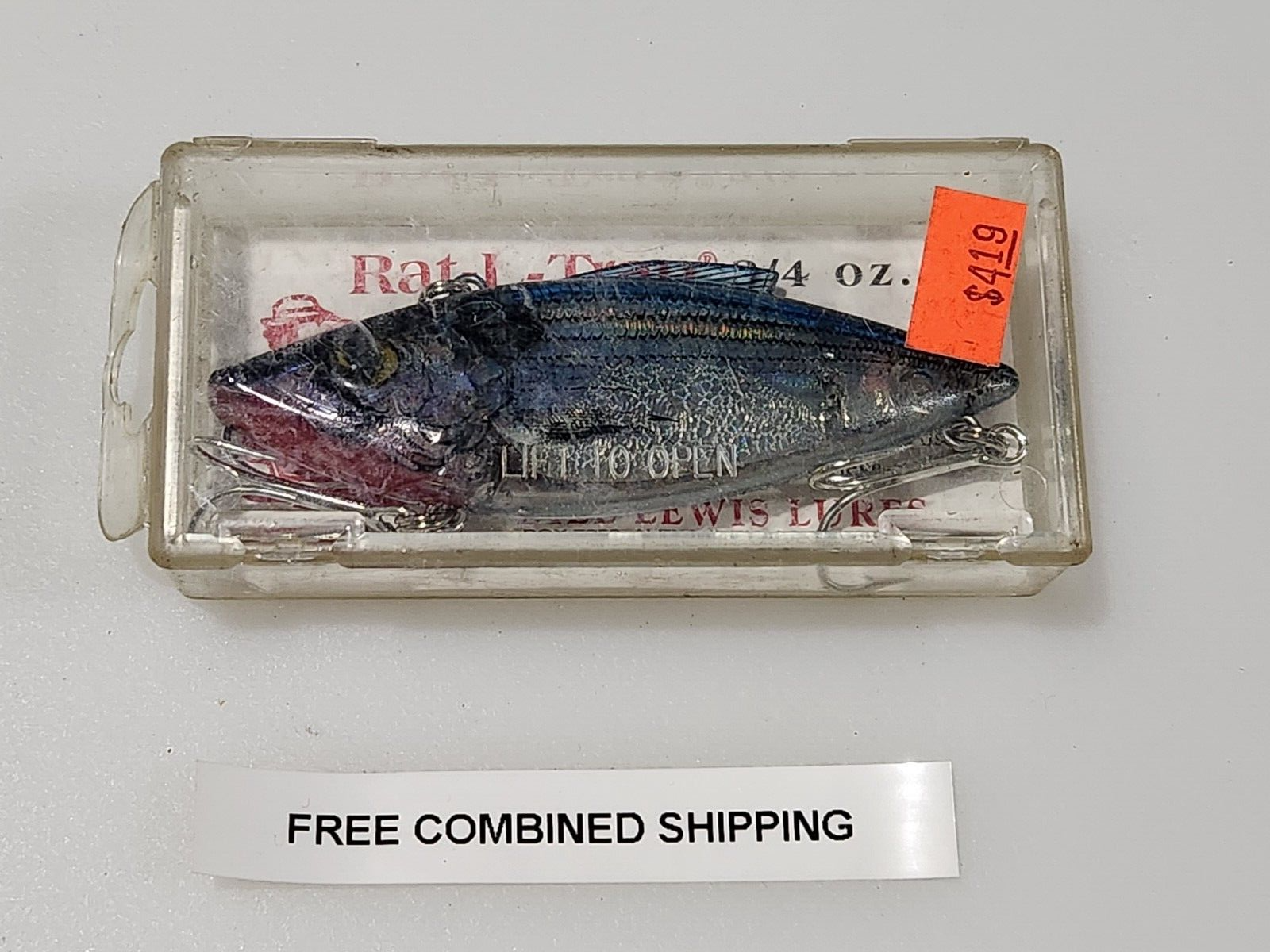 Vintage Bill Lewis Rat L Trap 3/4oz Lipless Crankbait MG-L1 Rattle Trap