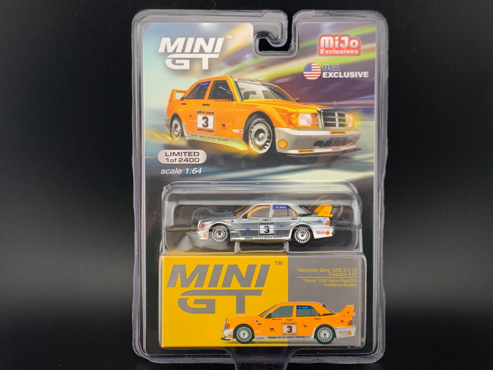 ミニカー MINI GT edes-Benz190E2.5-16EvolutionII#7 MINI GT 1/64 Mercedes-Benz 190E 2.5-16 Evolution II #7