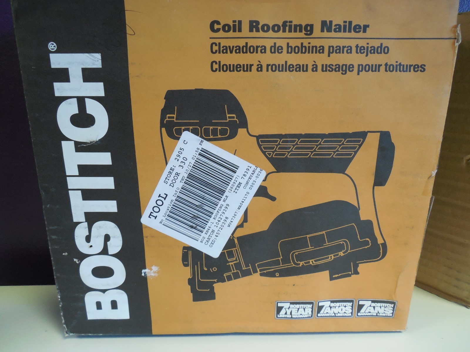 Bostitch Coil Roofing Nailer Rn46 Bostich