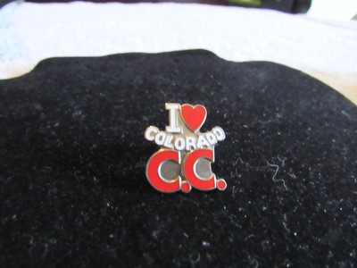I Heart Colorado C.C. Red/White Tac/Lapel Pin, Jewelry/Fashion Accessory 