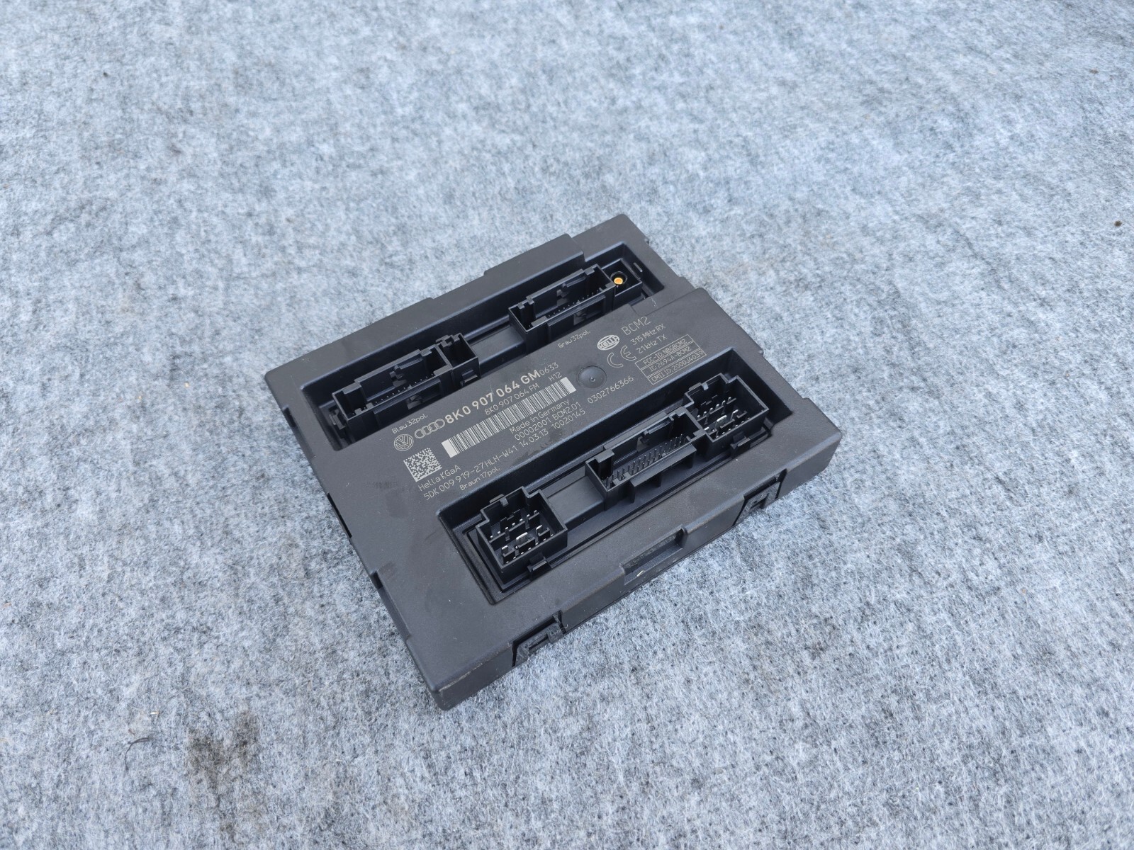 COMFORT BODY CONTROL MODULE BCM ASSEMBLY OEM 107K 11-17 AUDI A5 S5 RS5 Q5 SQ5