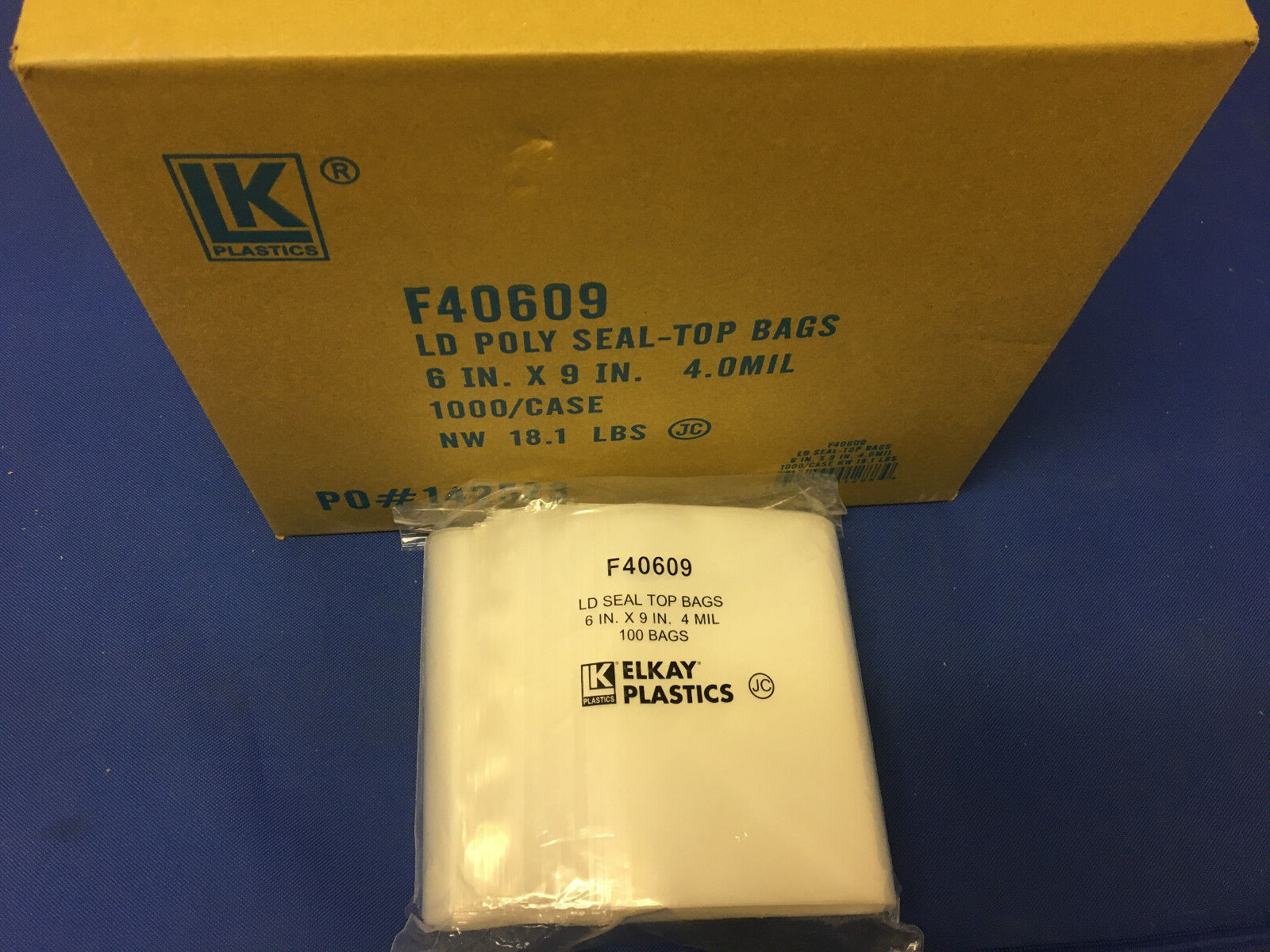 Clear Elkay 4 Mil Plastic Zipper Zip Lock Seal Top Reclosable Poly Bags 4Mil 