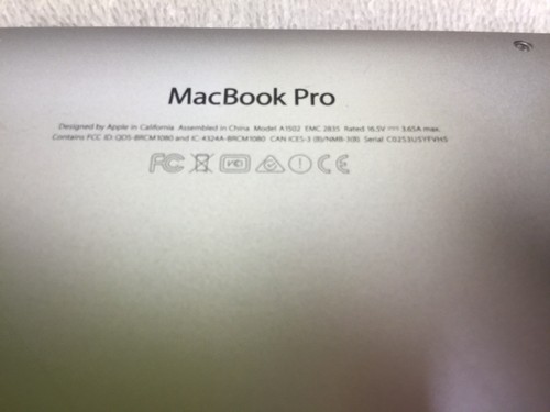 13” Apple MacBook Pro Retina - GENUINE LOWER BOTTOM CASE - Mid 2014 A1502  OEM