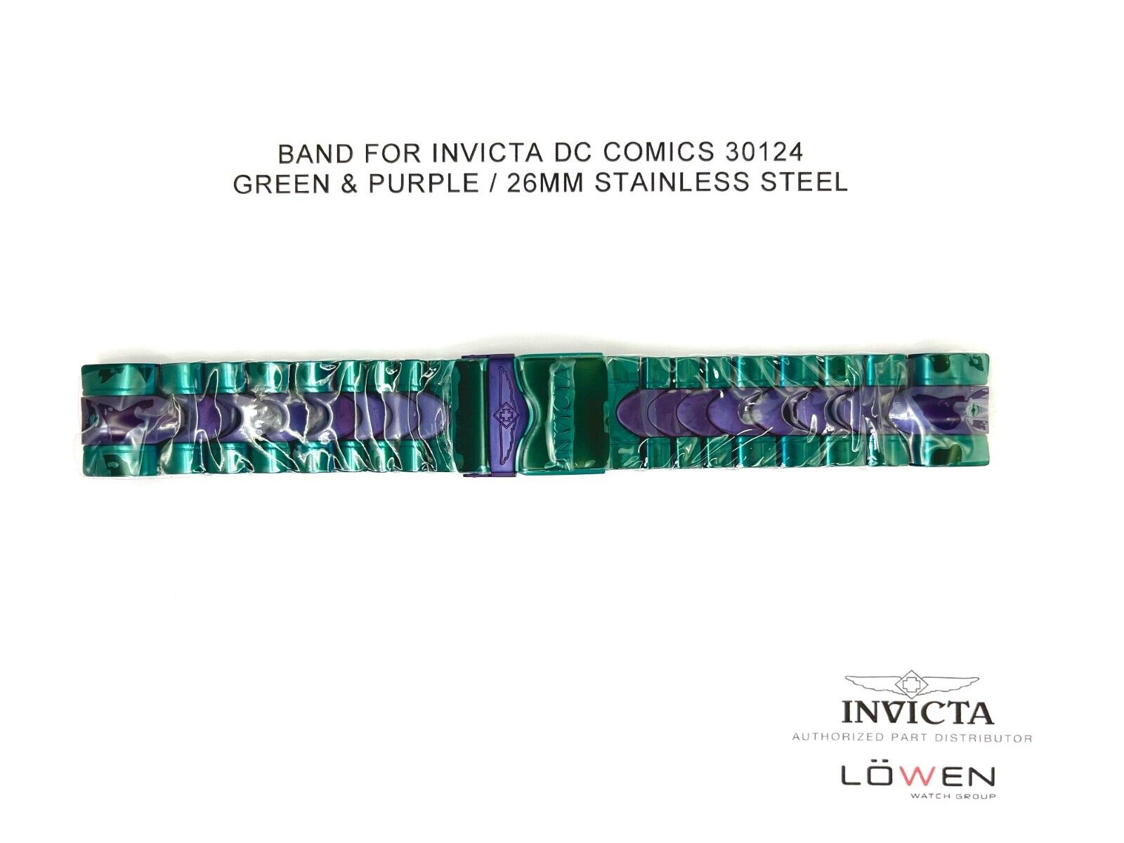 Authentic Invicta DC Comics 30124 Stainless Steel Green Purple 26mm Watch Band eBay