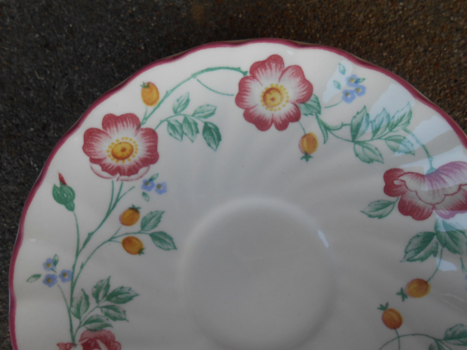 Churchill England BRIAR ROSE  Saucer  Staffordshire