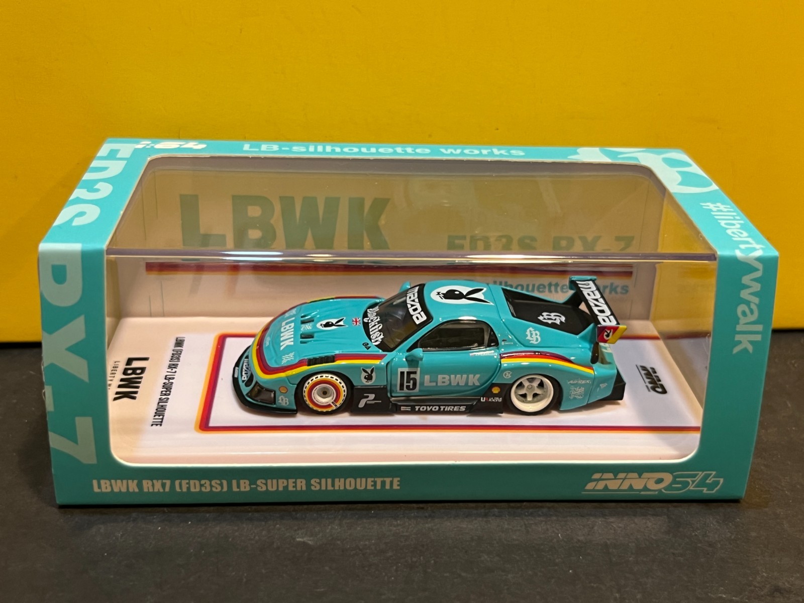 1/64 INNO64 LBWK FD3S MAZDA RX-7 #15 LB-SUPER SILHOUETTE