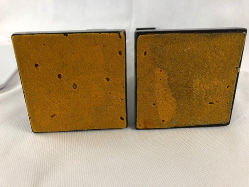 Arts & Crafts 13” Mahogany Candlesticks.       1dr1