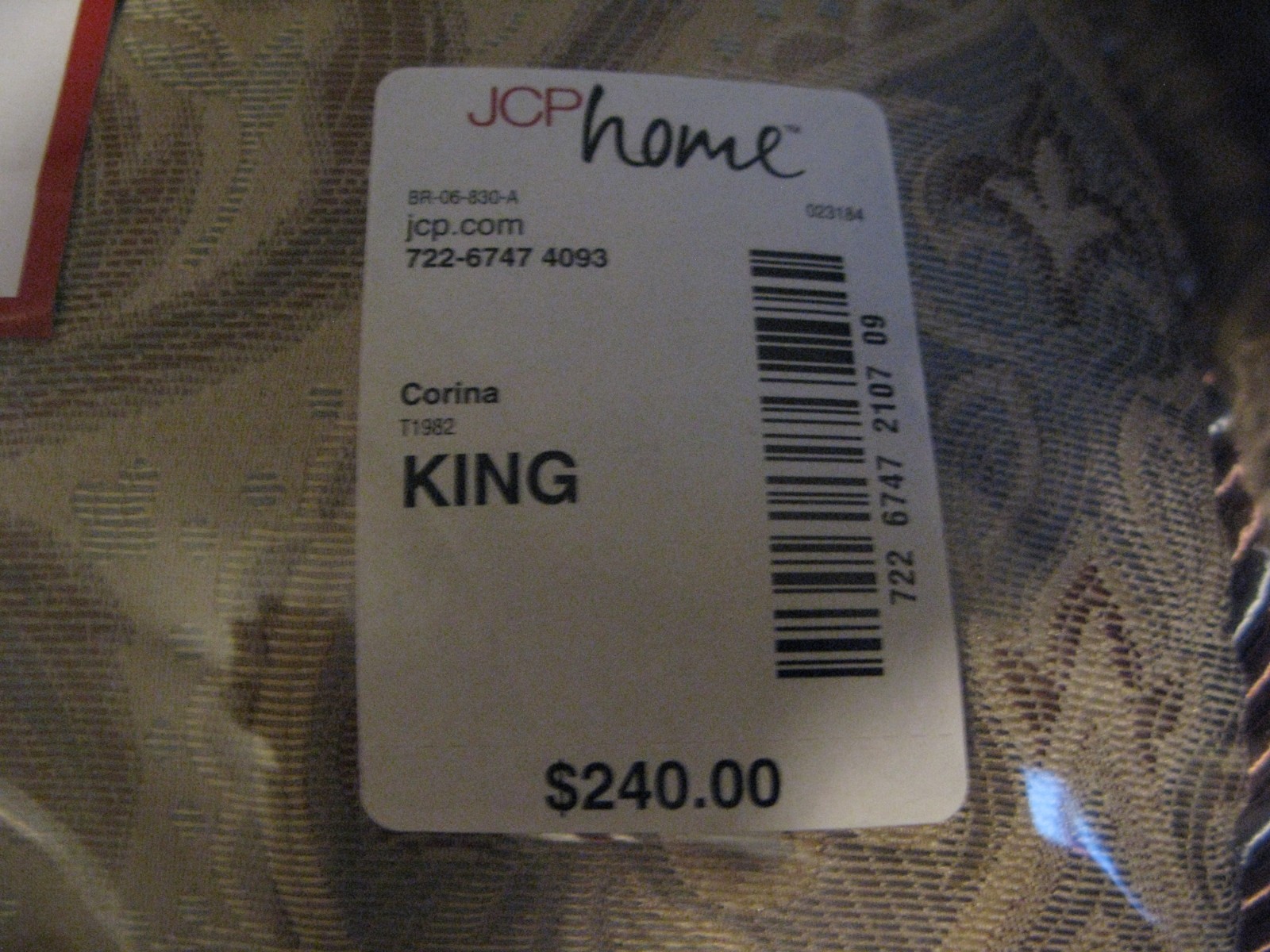 JCP HOME   7 Piece KING Size Bedding Set   XLNT