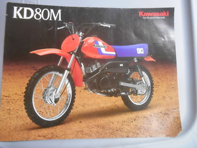 K様 Kawasaki Features & Specification Brochure Chart 1987 KD80M