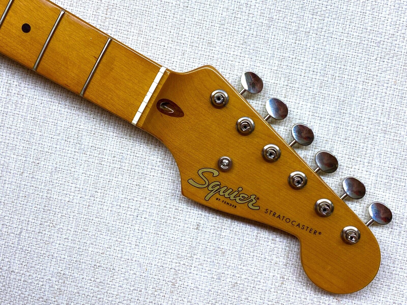 Genuine Fender Squier Strat 50s Style Vintage HEADSTOCK Genuine Fender Squier Strat 50s Style Vintage HEADSTOCK