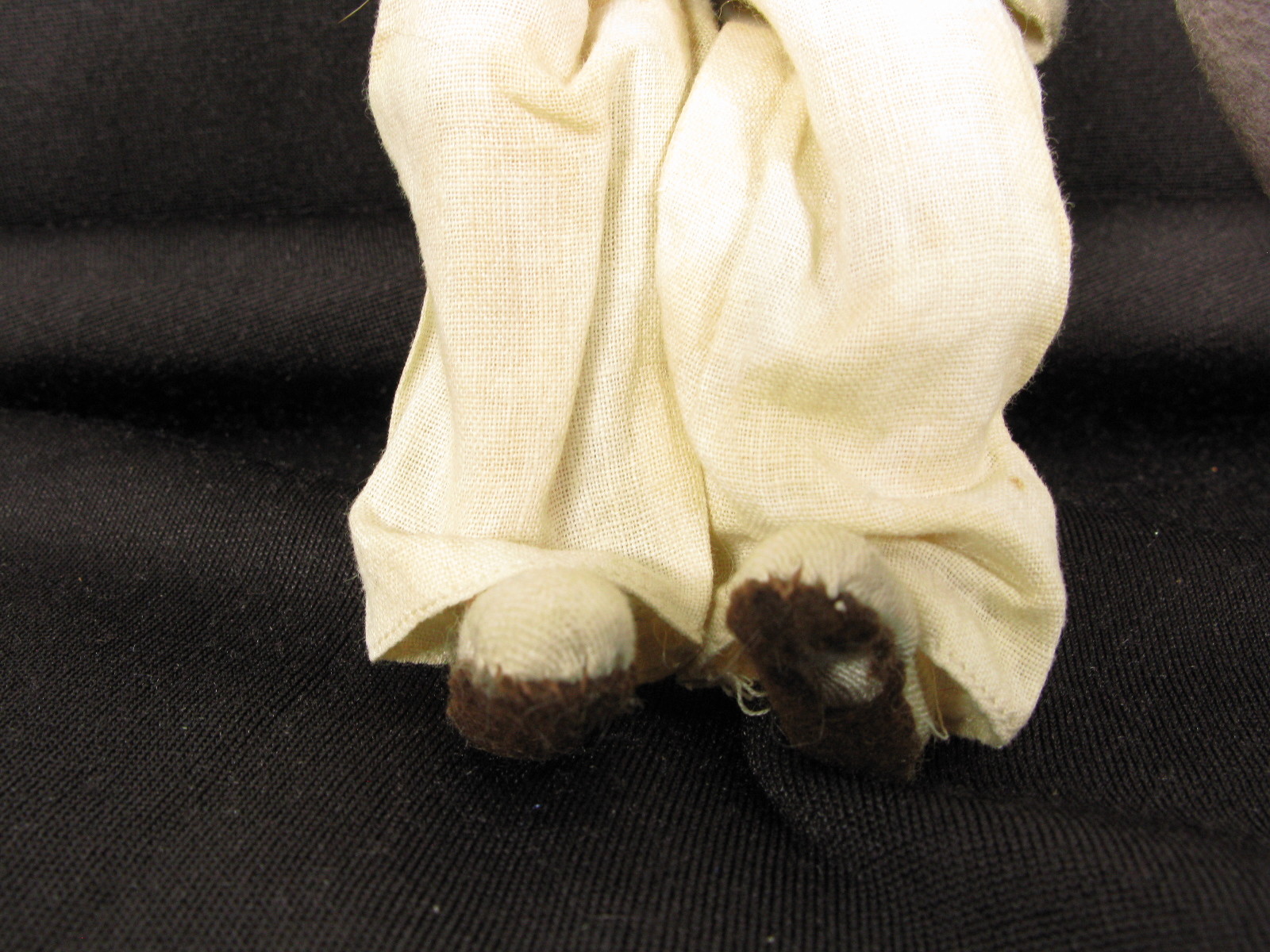Vintage Klumpe Roldan Felt Doll Doctor with Bag and Stethoscope 1950's