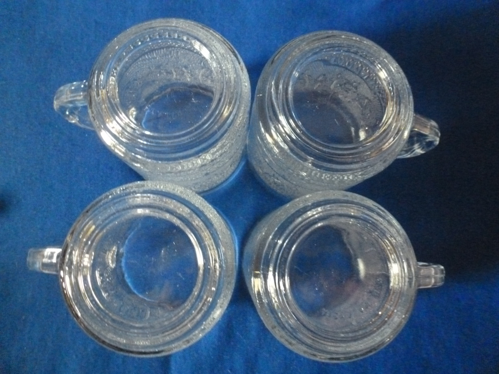 Kig Malaysia Coffee/Tea Mugs Fleur Di Lis Pattern Set Of 4