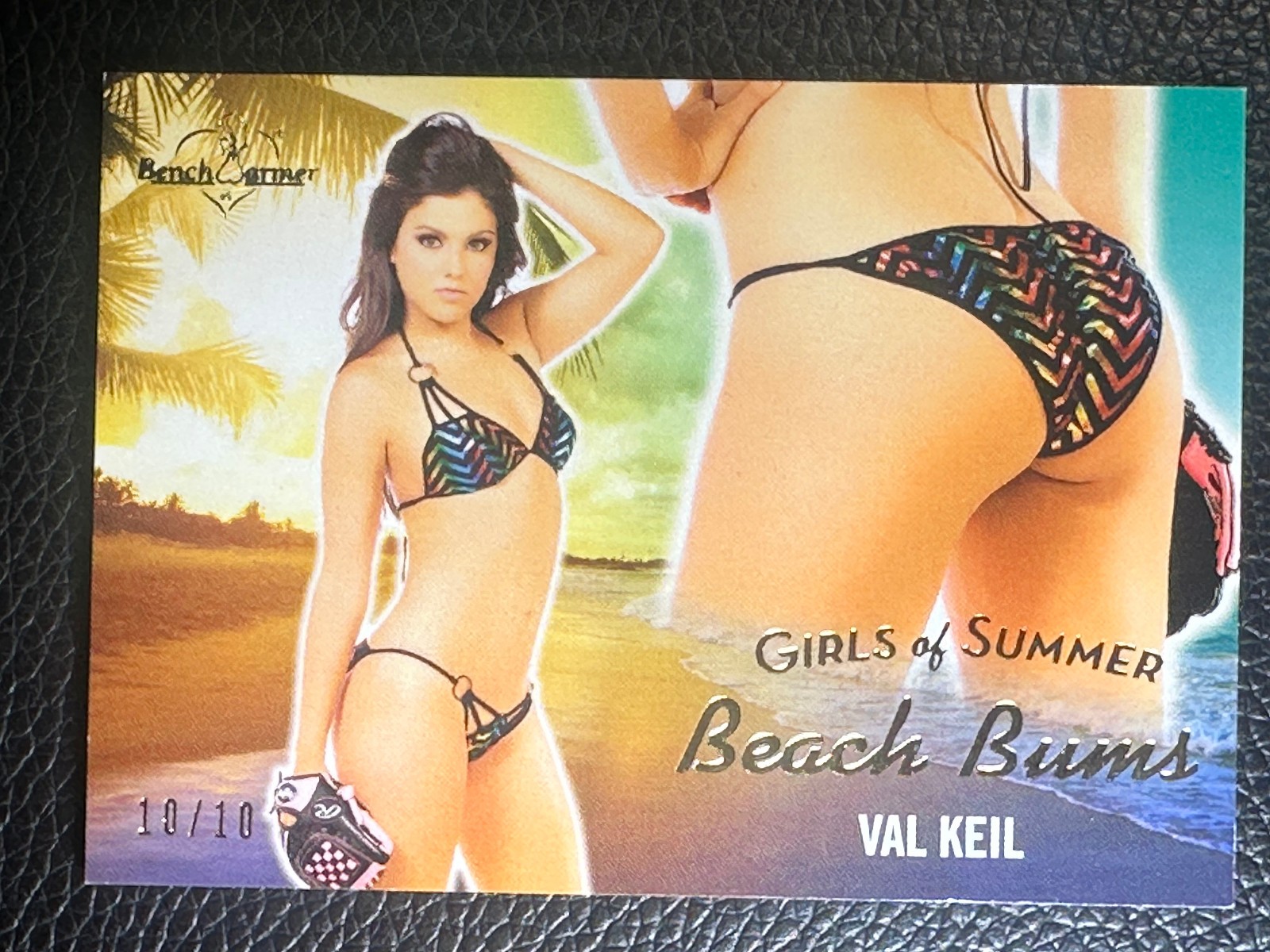 2023 Bench Warmer Girls Of Summer Beach Bums Gold Foil Val Keil 10/10