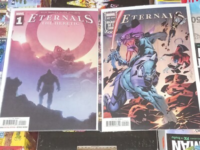  ETERNALS: THE HERETIC #1. / ETERNALS 10 - Uranos Origin  Marvel Comics 2022 SET