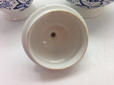 Creamer & Sugar Blue Nordic English Staffordshire J&G Meakin Onion England