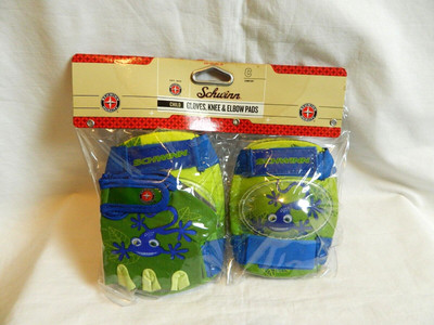 Schwinn Child Gloves Knee & Elbow Pads NIP Blue Lizard