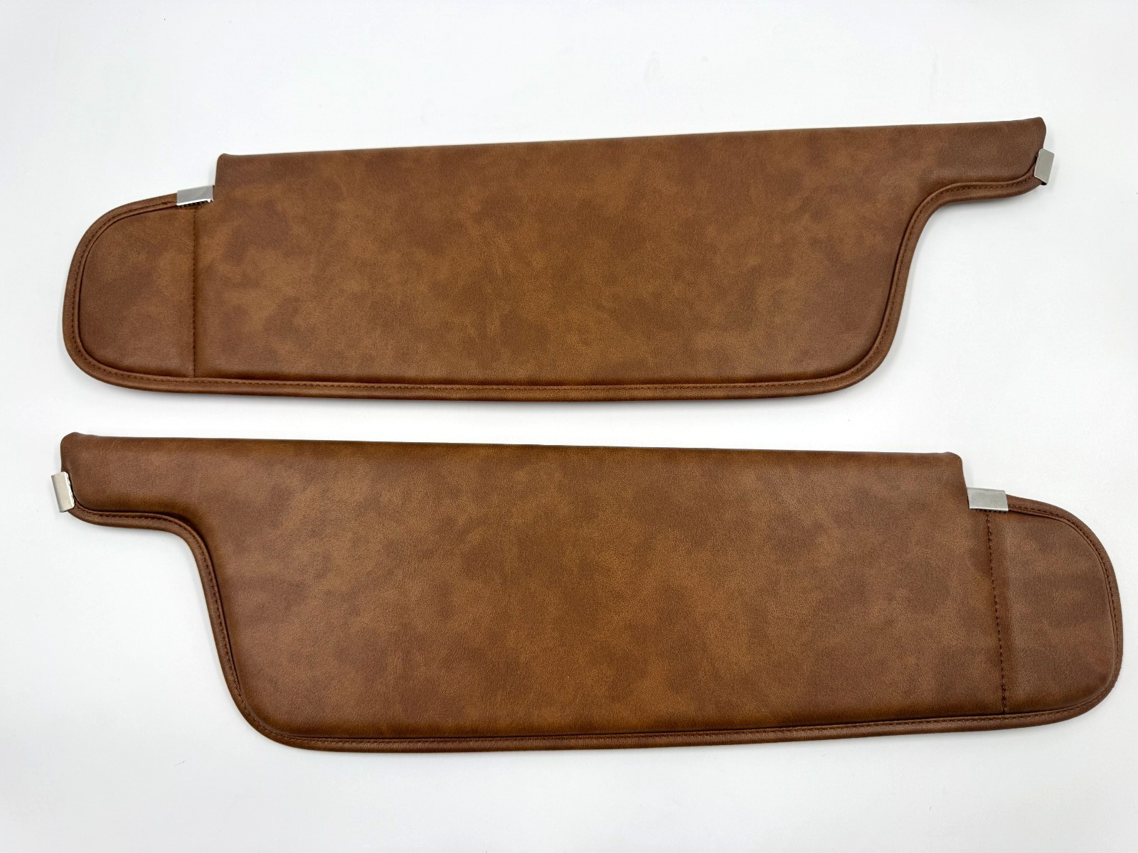 Saddle Brown TAN Sunvisor Set for 1971-1974 Plymouth GTX Coupe Hardtop Thick