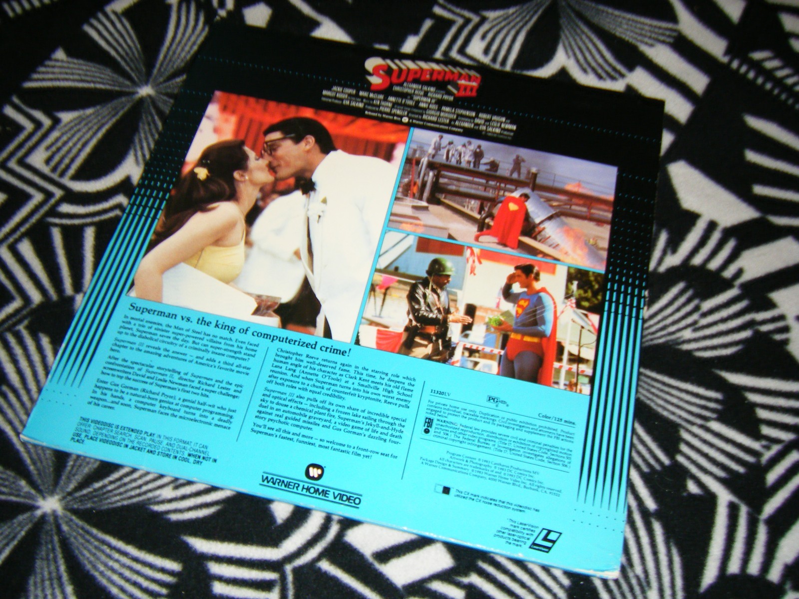 Superman III Part 3 Laserdisc Movie Christopher Reeve Richard Pryor