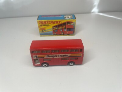Matchbox Superfast #17 'The Londoner' Berger Paints Bus 1973 New in Box