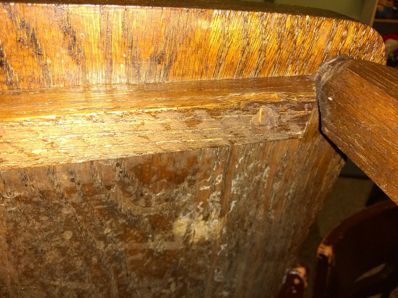 Vintage Oak Dining Room Side Desk Chair