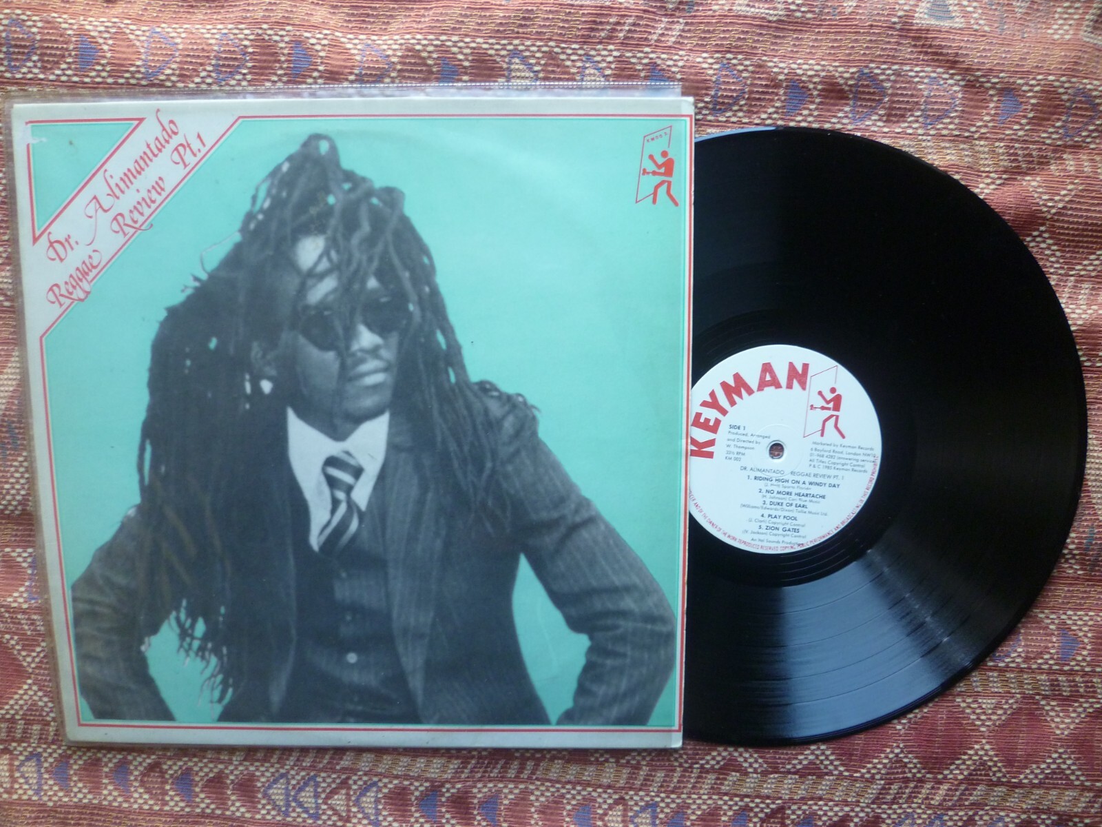英LP Dr. Alimantado Reggae Review Pt.1 KM002 KEYMAN RECORDS /00260 Reggae review pt.1 by Dr. Alimantado, LP with pycvinyl - Ref