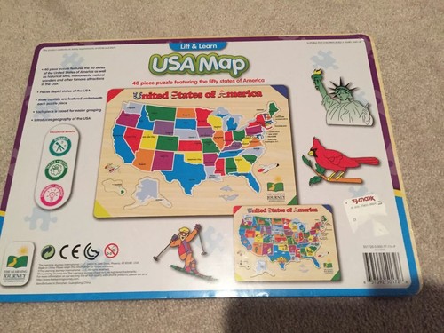 The Learning Journey Lift & Learn USA Map Puzzle - New