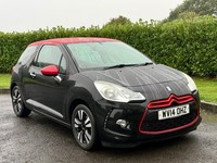 2014 CITROEN DS3 1.6 e-HDI AIRDREAM DSTYLE BLACK & RED 3DR CHEAP £20 TAX DIESEL