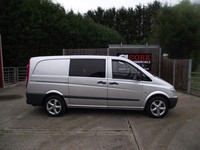 2009 Mercedes-Benz Vito DUALINER CREW CAB LONG LWB 111CDI Van NO VAT Crew Van Di