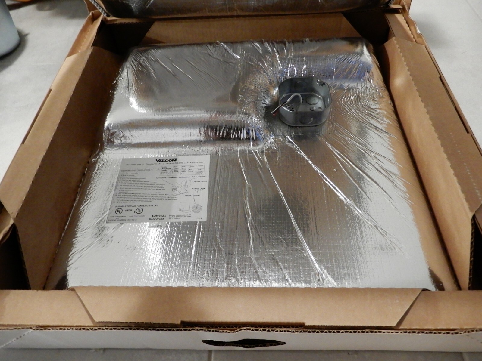 Valcom VC-V-9022A-2 Lay-In 2 Pack Ceiling Speaker + Backbox