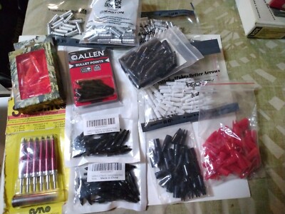 LOT Of Arrow Tips Knocks + More Easton, Satellite, Gallen, Zhan-e Arrow Points
