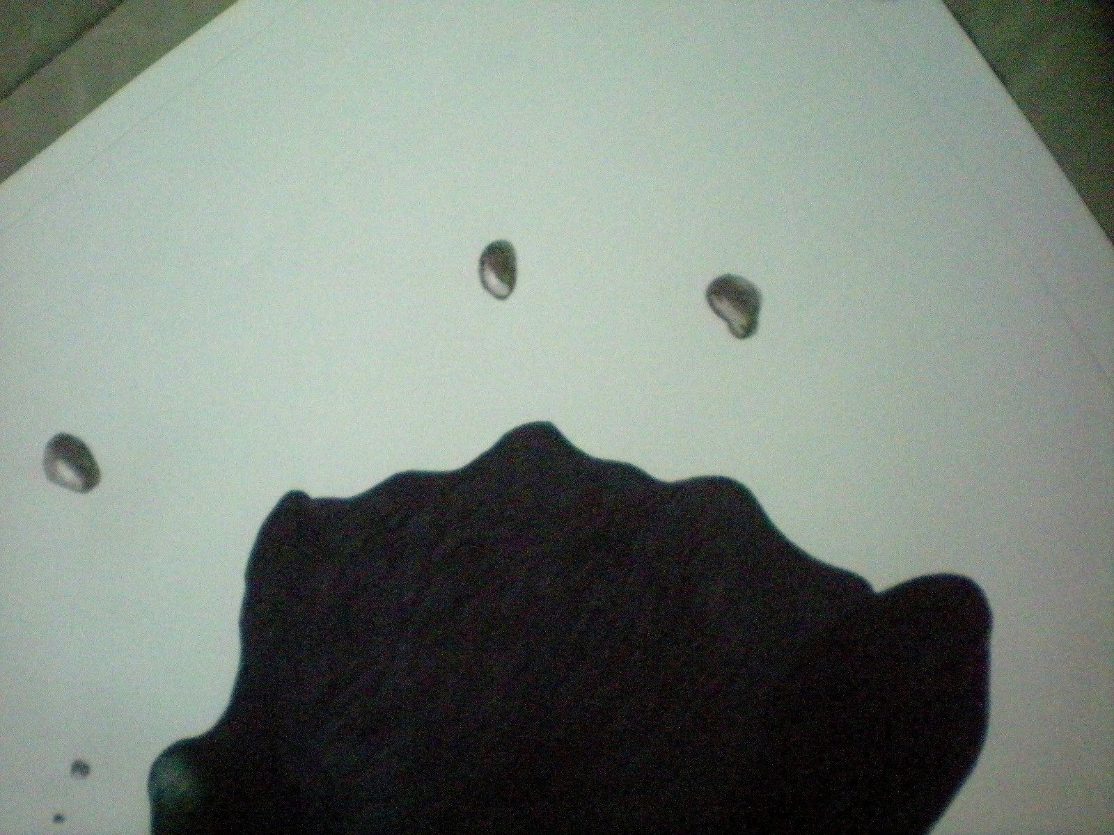 Original Artist Rendering of Pen and Ink Blot Colored Pencil Signed Dated