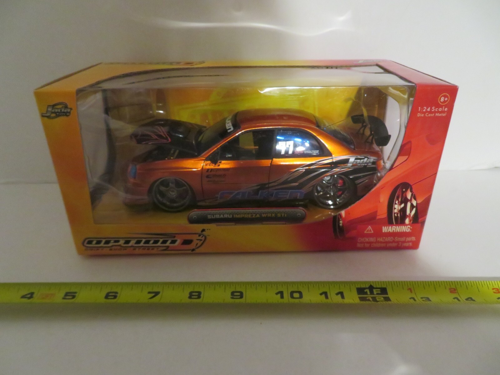 Jada Toys Option D Subaru Impreza WRX STI Orange 1:24 Scale