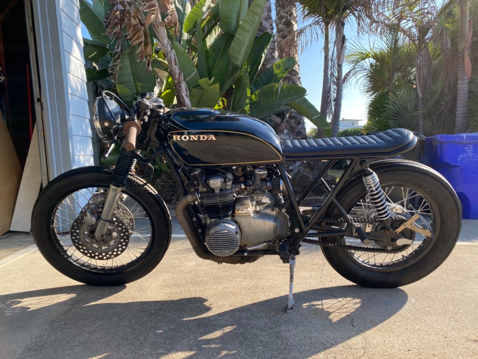 1975 Honda Cb550 Cb 550 Cb550f Brat Cafe Racer Motorcycle